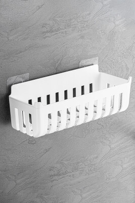 Flores Banyo Seti + Yapışkanlı Raf - Beyaz - 4