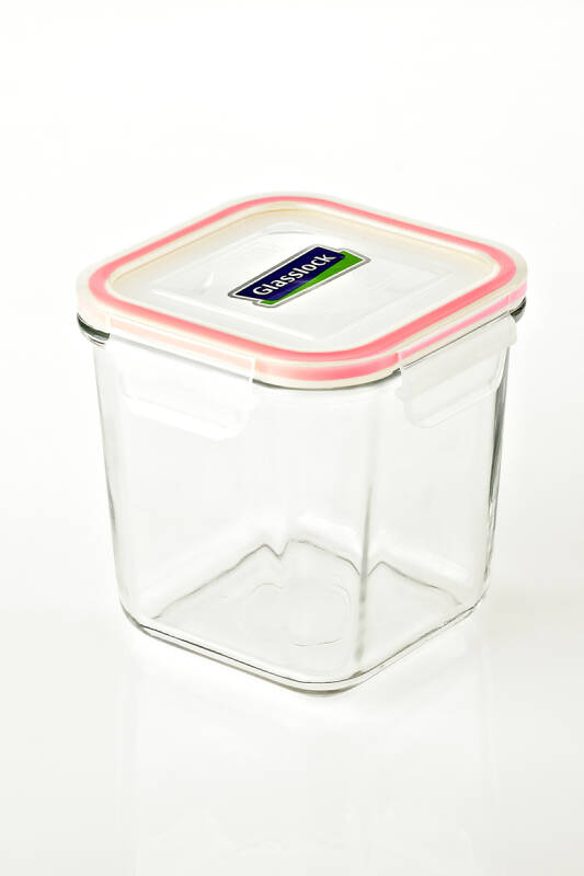 Glasslock Kare Cam Saklama Kabı - 900 ML - 1