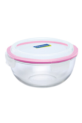 Glasslock Yuvarlak Cam Saklama Kabı - 2000 ML - Glasslock