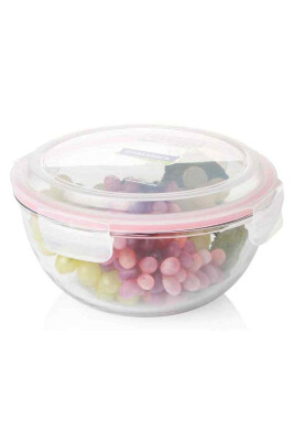 Glasslock Yuvarlak Cam Saklama Kabı - 2000 ML - Glasslock (1)