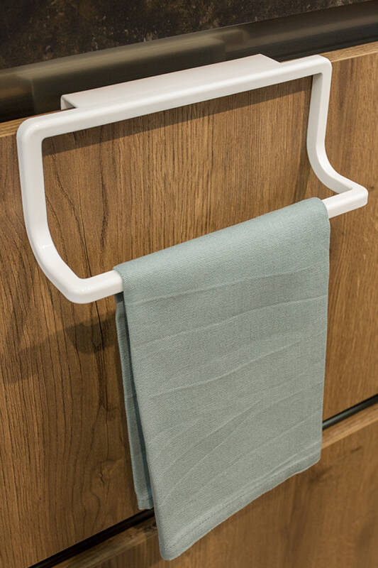 Banyo Mutfak Havlu Askısı -Beyaz 2'Li Set - 2