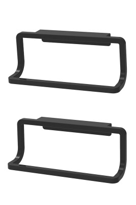 Mutfak Banyo Havlu Askısı-Siyah 2'Li Set - Primanova