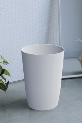 Kapaksız 6 Lt Kova Banyo Mutfak Ofis -Beyaz - 1