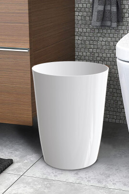 Kapaksız 6 Lt Kova Banyo Mutfak Ofis -Beyaz - 4
