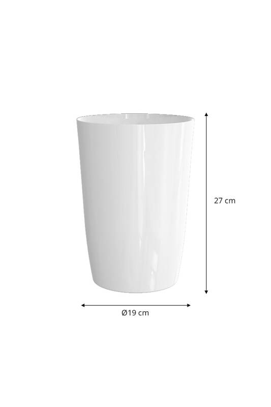 Kapaksız 6 Lt Kova Banyo Mutfak Ofis -Beyaz - 6