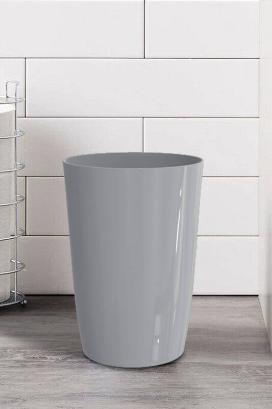 Kapaksız Kova 3'lü Set Gri - Banyo Mutfak Ofis - 2