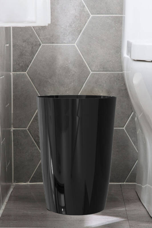Kapaksız Kova 3'lü Set Siyah - Banyo Mutfak Ofis - 2