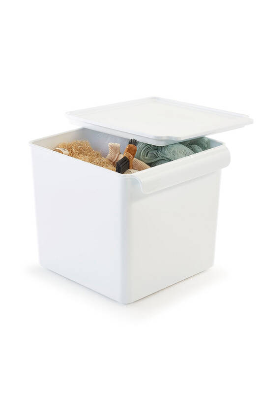 Kapaklı Buzdolabı Içi Organizer Dolap Içi Düzenleyici Saklama Kabı 165*178*160Mm Beyaz 3Lü - 5