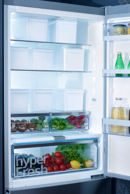 Kapaklı Buzdolabı Içi Organizer Dolap Içi Düzenleyici Saklama Kabı 165*355*160Mm Beyaz 3Lü - 6