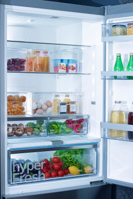 Kapaklı Buzdolabı Içi Organizer Dolap Içi Düzenleyici Saklama Kabı 165*355*160Mm Şeffaf 6 Lı - 6