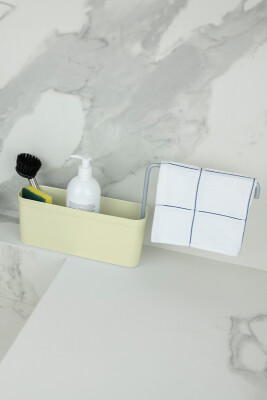 Mutfak Sıvı Deterjan/Süngerlik Kutusu-Bej - Primanova