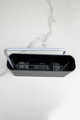 Mutfak Sıvı Deterjan/Süngerlik Kutusu-Siyah - 4