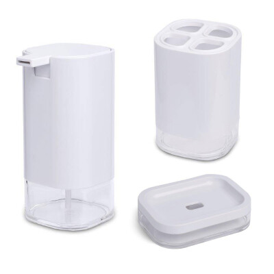 Klar 3'lü Banyo Seti - Beyaz - Primanova