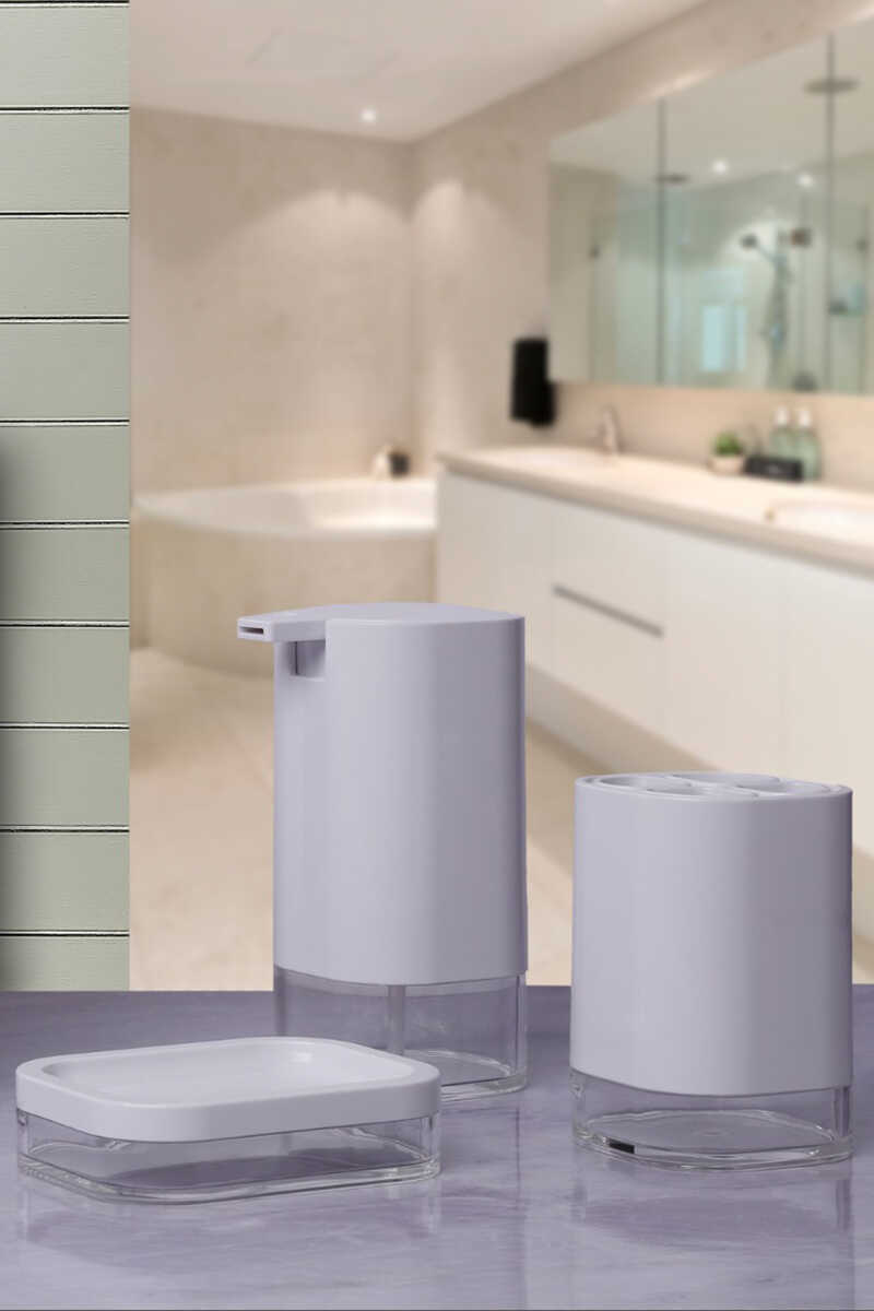 Klar 3'lü Banyo Seti - Beyaz