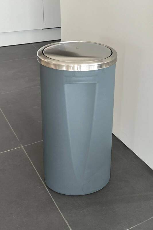 Lenox 35 Lt Döner Kapaklı Mutfak Banyo Ofis Çöp Kovası-Gri - 1