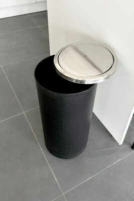 Lenox 35 Lt Döner Kapaklı Mutfak Banyo Ofis Çöp Kovası-Siyah - 4