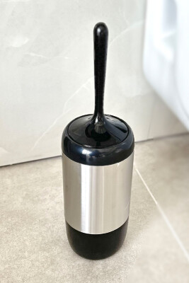 Lima Banyo Çöp Kovası Tuvalet Fırçası 2'Li Siyah - 3
