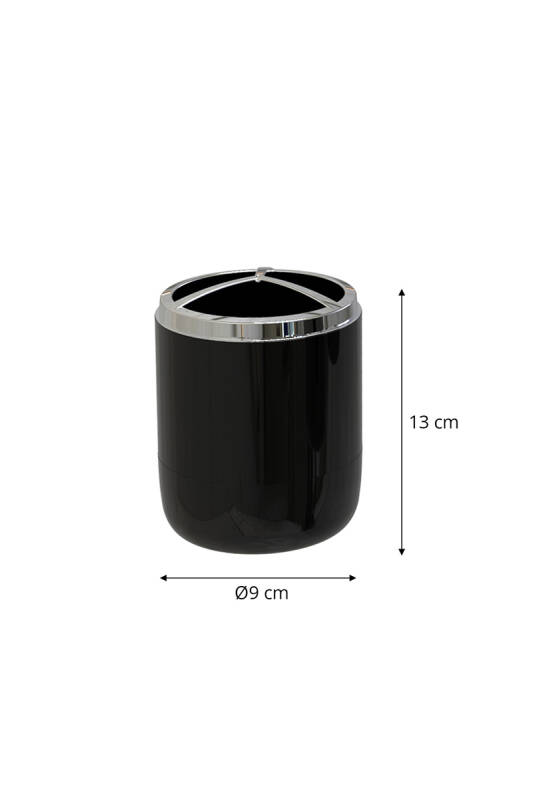Lima Xl Diş Fırçalık Krom Dekorlu - Siyah - 2