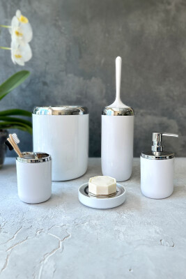 Lima XL Banyo Seti - Beyaz & Krom - Primanova