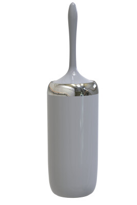 Lima XL Krom Dekorlu Banyo Seti / Gri - 3