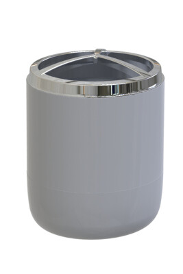 Lima XL Krom Dekorlu Banyo Seti / Gri - 6