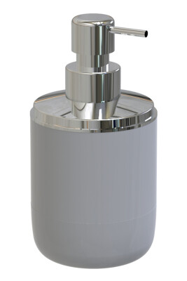 Lima XL Sıvı Sabunluk Krom Dekorlu - Gri - Primanova