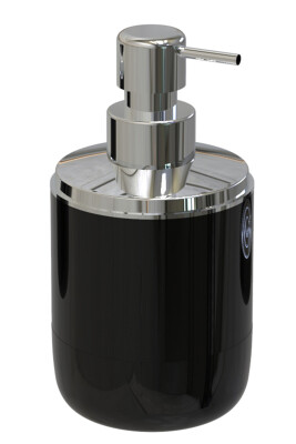 Lima Xl Sıvı Sabunluk Krom Dekorlu -Siyah - Primanova