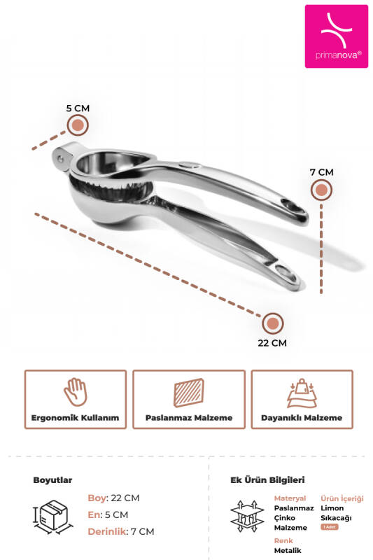 Limon Sıkacağı - Metalik - 3
