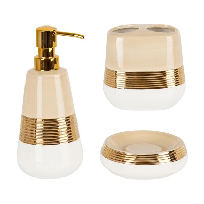 Lucas Gold 3'Lü Banyo Seti - Primanova