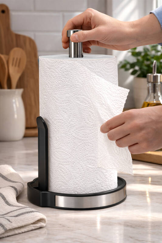 Mega Kağıt Havluluk - Siyah - 4