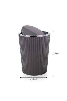 Nely Çöp Kovası-Gri - 1