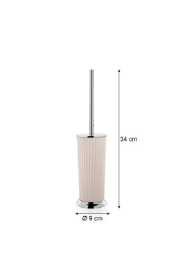 Nely Wc Fırça Bej-Krom Kaplama - 3
