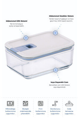Neoflam Perfect Seal Cam Saklama Kabı 1100Ml - 5