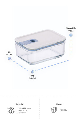 Neoflam Perfect Seal Cam Saklama Kabı 1100Ml - 6