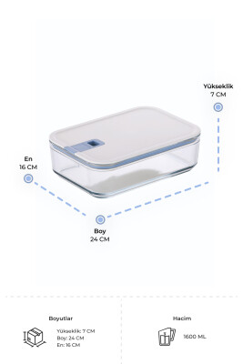 Neoflam Perfect Seal Cam Saklama Kabı 1600Ml - 6