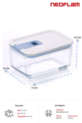 Neoflam Perfect Seal Cam Saklama Kabı 350 ML - 2