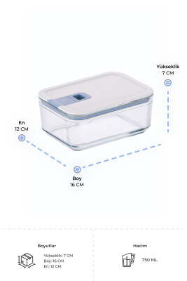 Neoflam Perfect Seal Cam Saklama Kabı 750Ml - 6