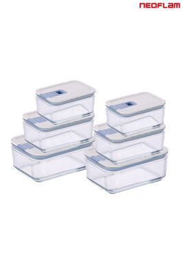 Neoflam Perfect Seal Cam Saklama Seti 6 Parça - Neoflam