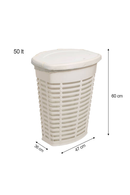 Palm Kirli Çamaşır Sepeti Bej İç Kısım Bej - 3