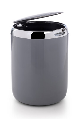 PASİFİK 3 LT ÇÖP KOVASI PLASTİK KAPAKLI GRİ - Primanova (1)