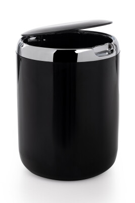 PASİFİK 3 LT ÇÖP KOVASI PLASTİK KAPAKLI SİYAH - Primanova (1)