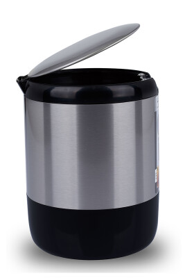 Pasifik 3 Lt Tezgah Üstü Mutfak Ofis Çöp Kovası Siyah - Primanova (1)