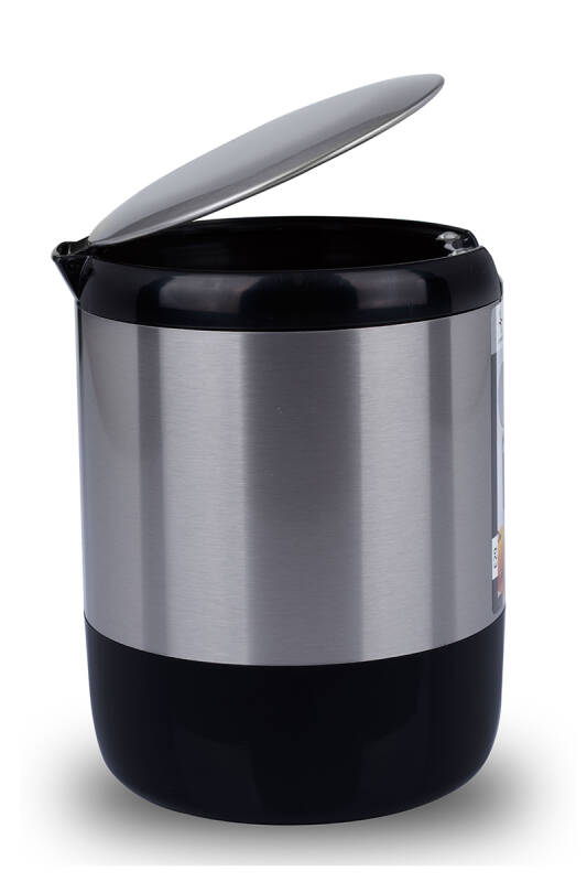 Pasifik 3 Lt Tezgah Üstü Mutfak Ofis Çöp Kovası Siyah - 2