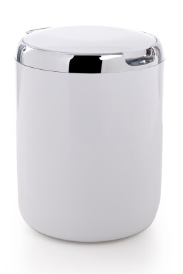 Pasifik 3 Litre Çöp Kovası - Beyaz - Primanova