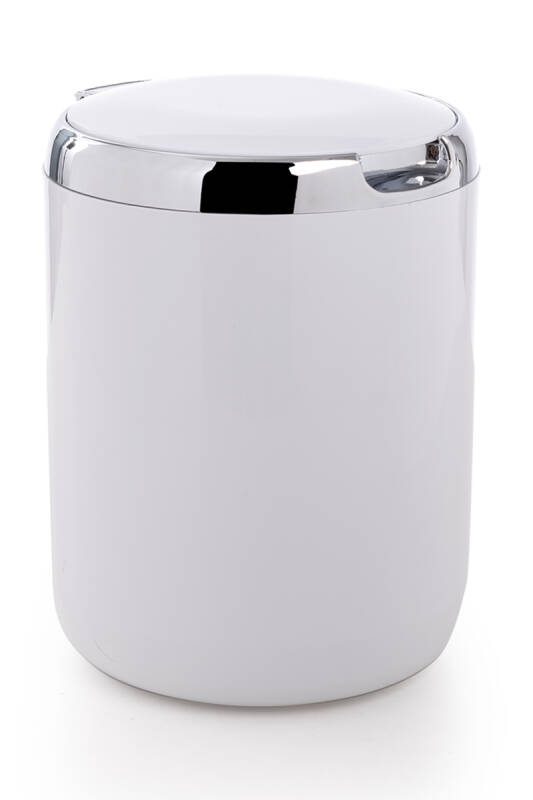 Pasifik 3 Litre Çöp Kovası - Beyaz - 1