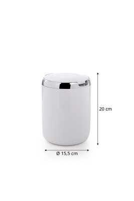 Pasifik 3 Litre Çöp Kovası - Beyaz - 3