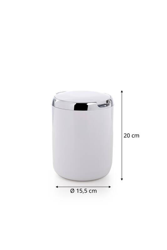 Pasifik 3 Litre Çöp Kovası - Beyaz - 3