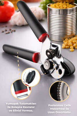 Paslanmaz Çelik Konserve Açacağı - Siyah - Primanova (1)