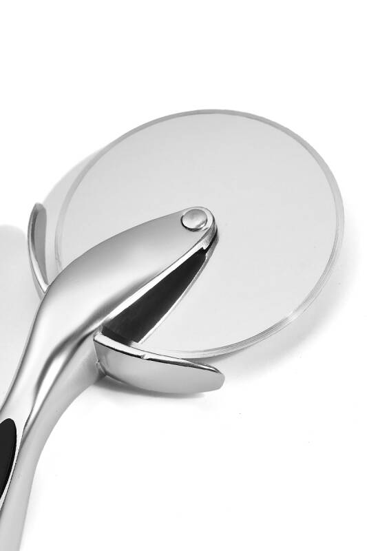 Paslanmaz Çelik Pizza Dilimleyici - Metalik - 4