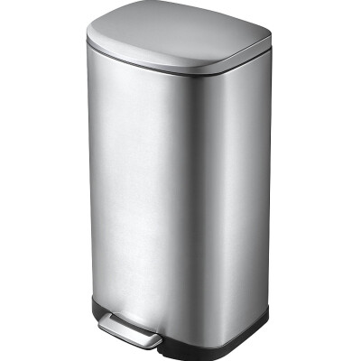 Della 6 LT Yumuşak Kapanan Pedallı Banyo Mutfak Ofis Çelik Çöp Kovası - Primanova